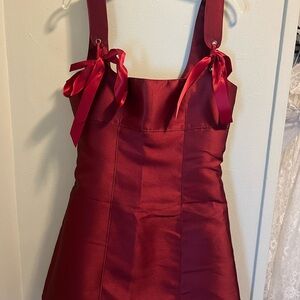Dolls Kill Burgundy Mini Dress